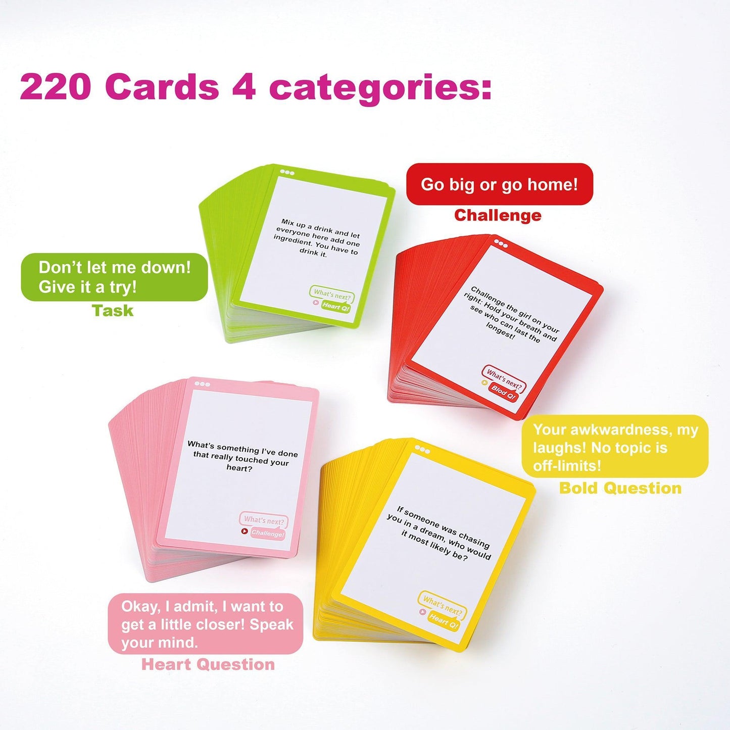 WOOHOO, GIRLS: 220 Cards 4 categories