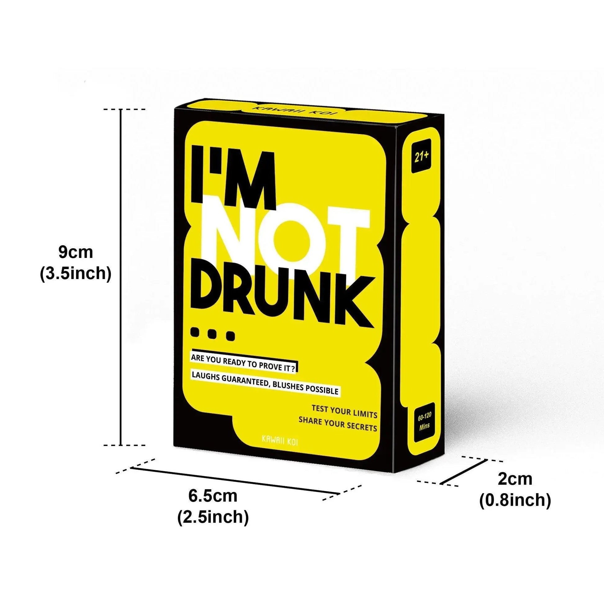 I'M NOT DRUNK Size Details