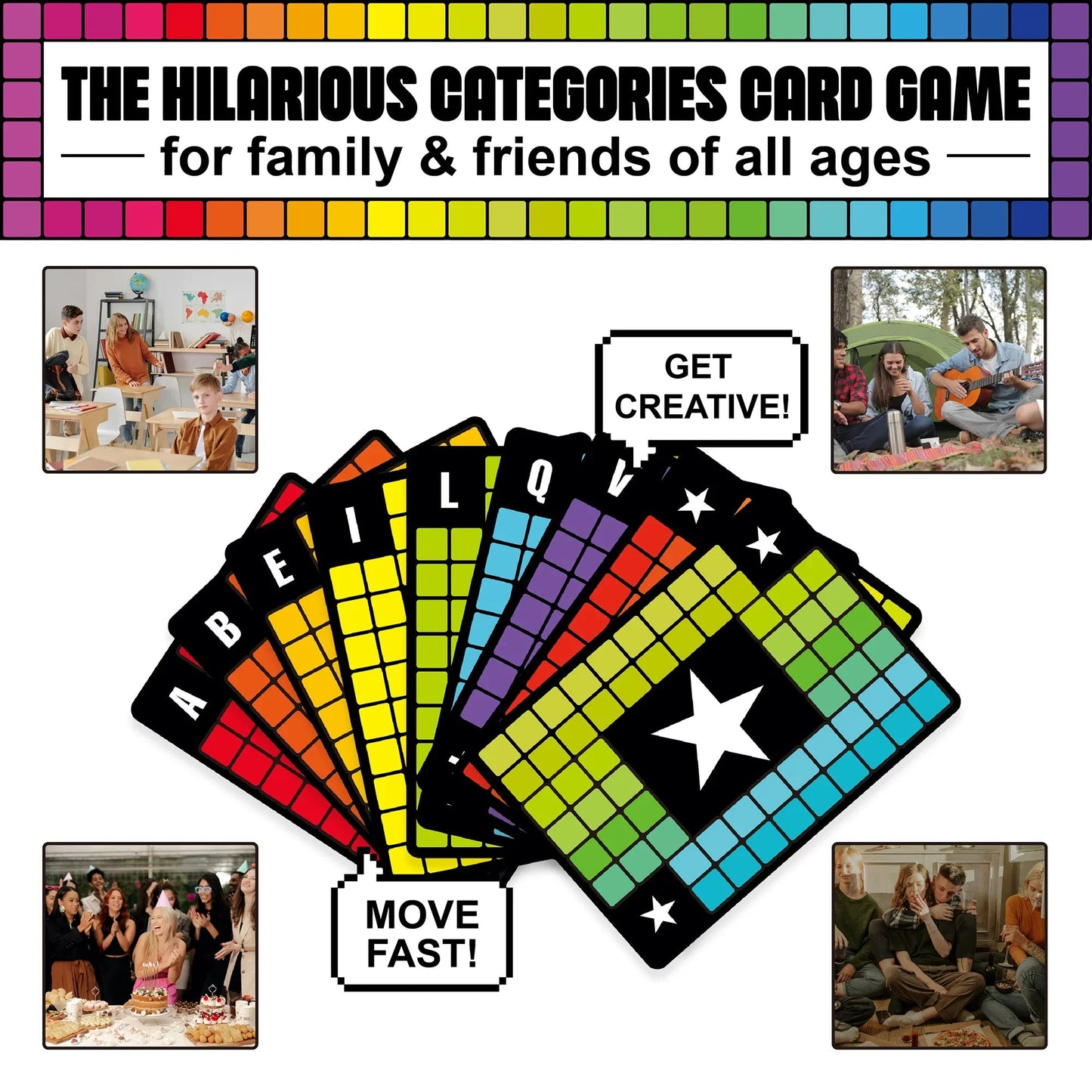 SPIT OUT FIRST: A HILARIOUS CATEGORIES CARD GAME KAWAII KOI