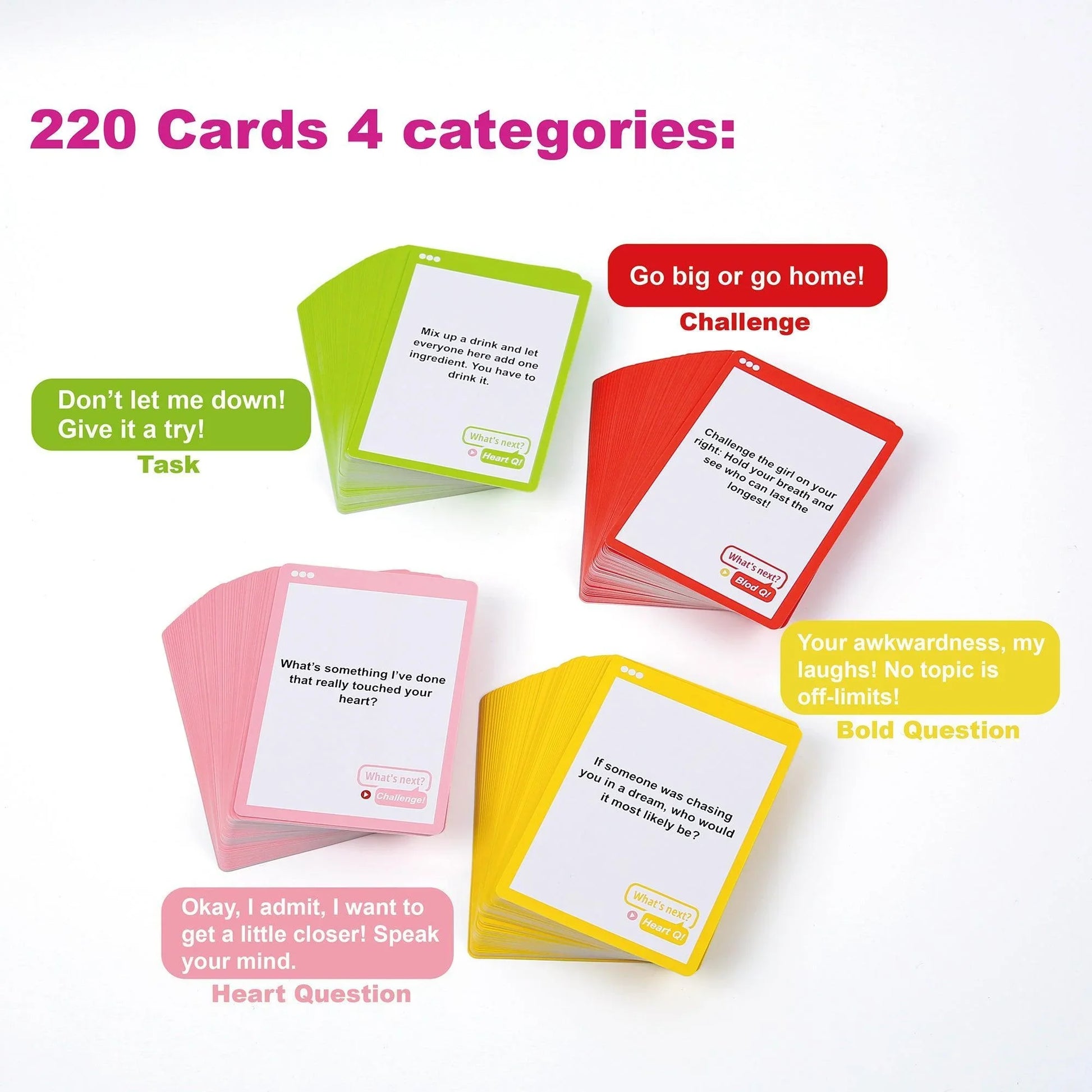 WOOHOO, GIRLS: 220 Cards 4 categories
