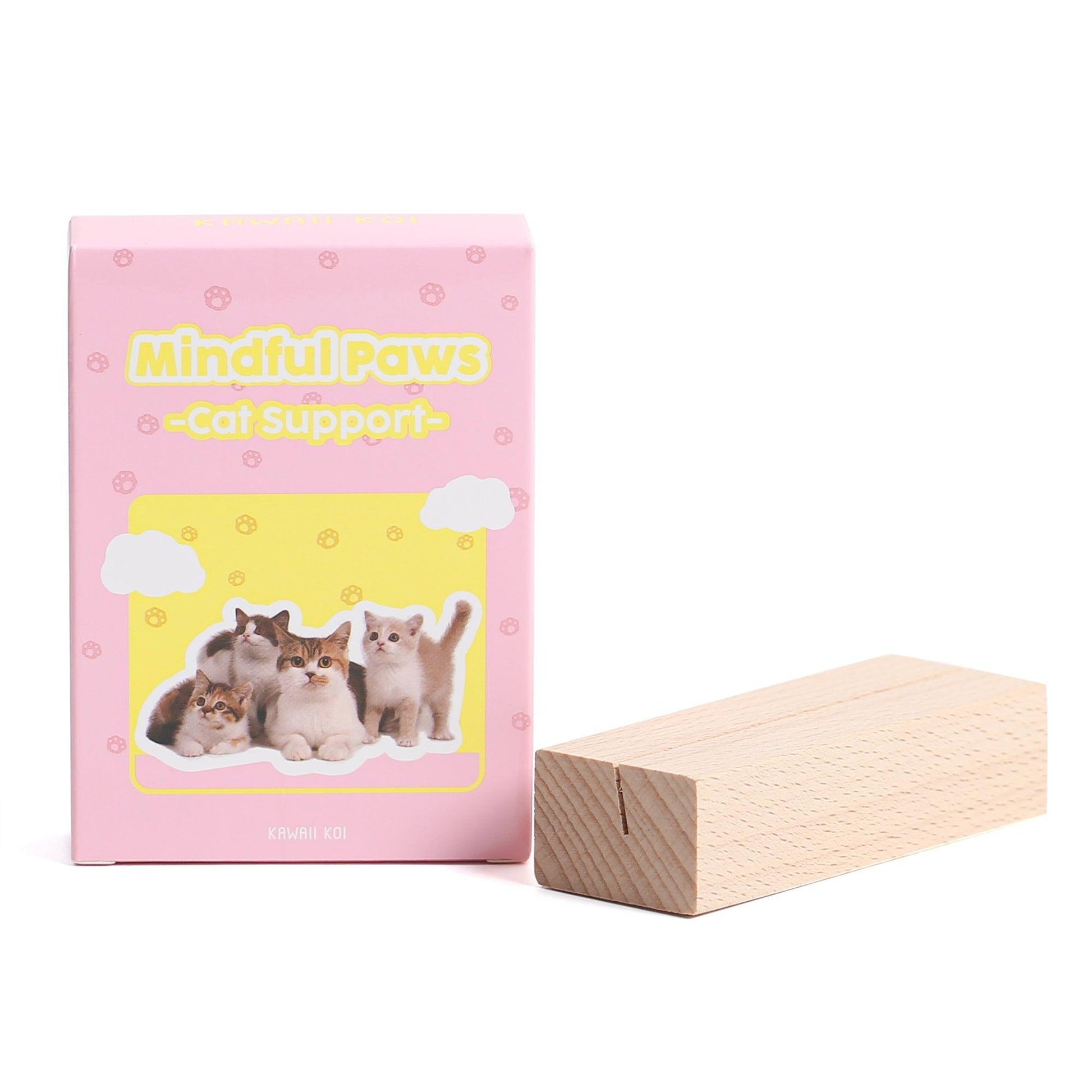 Mindful Paws - Cat Support with wooden stand