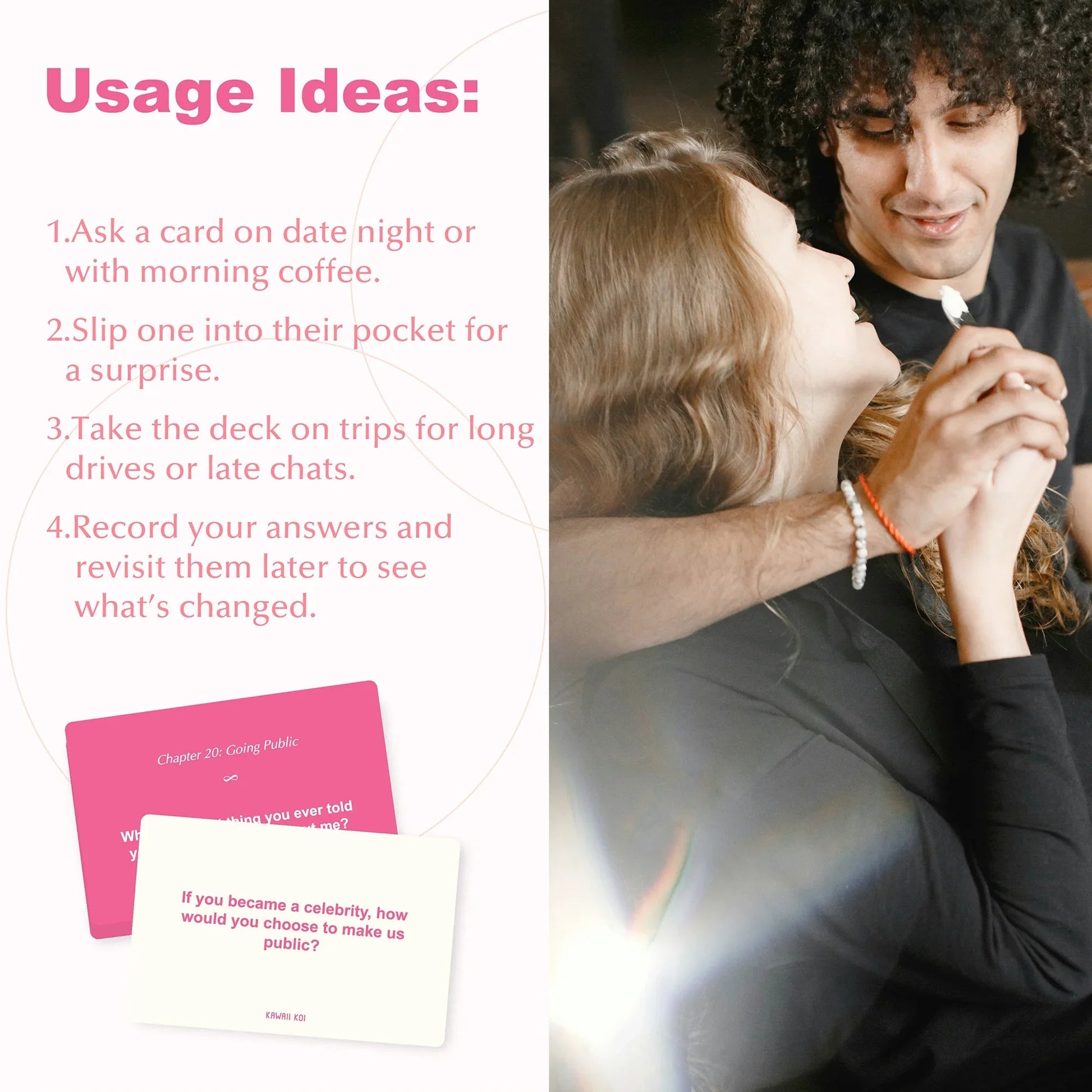 WE'RE CLOSER THAN WE THINK: A ROMANTIC CONVERSATION CARD GAME KAWAII KOI