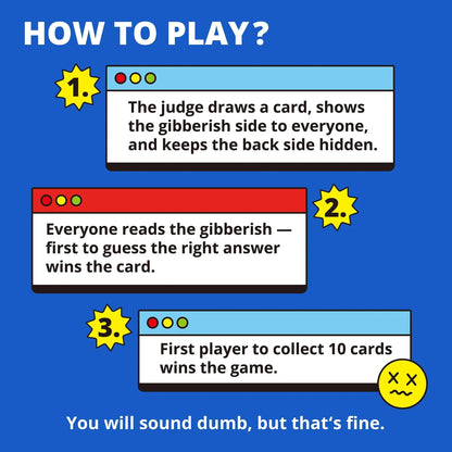 HUMAN LANGUAGE NOT FOUND: A PARTY GAME OF GIBBERISH GUESSING KAWAII KOI