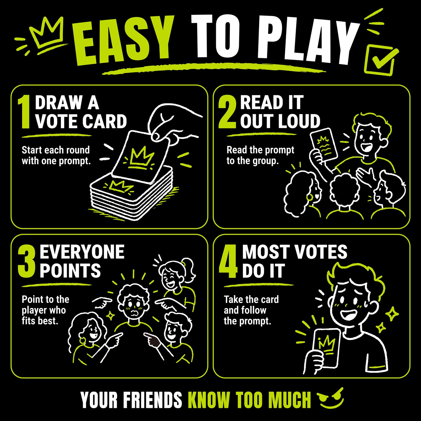 WHO DRINKS?: A VOTING DRINKING GAME
