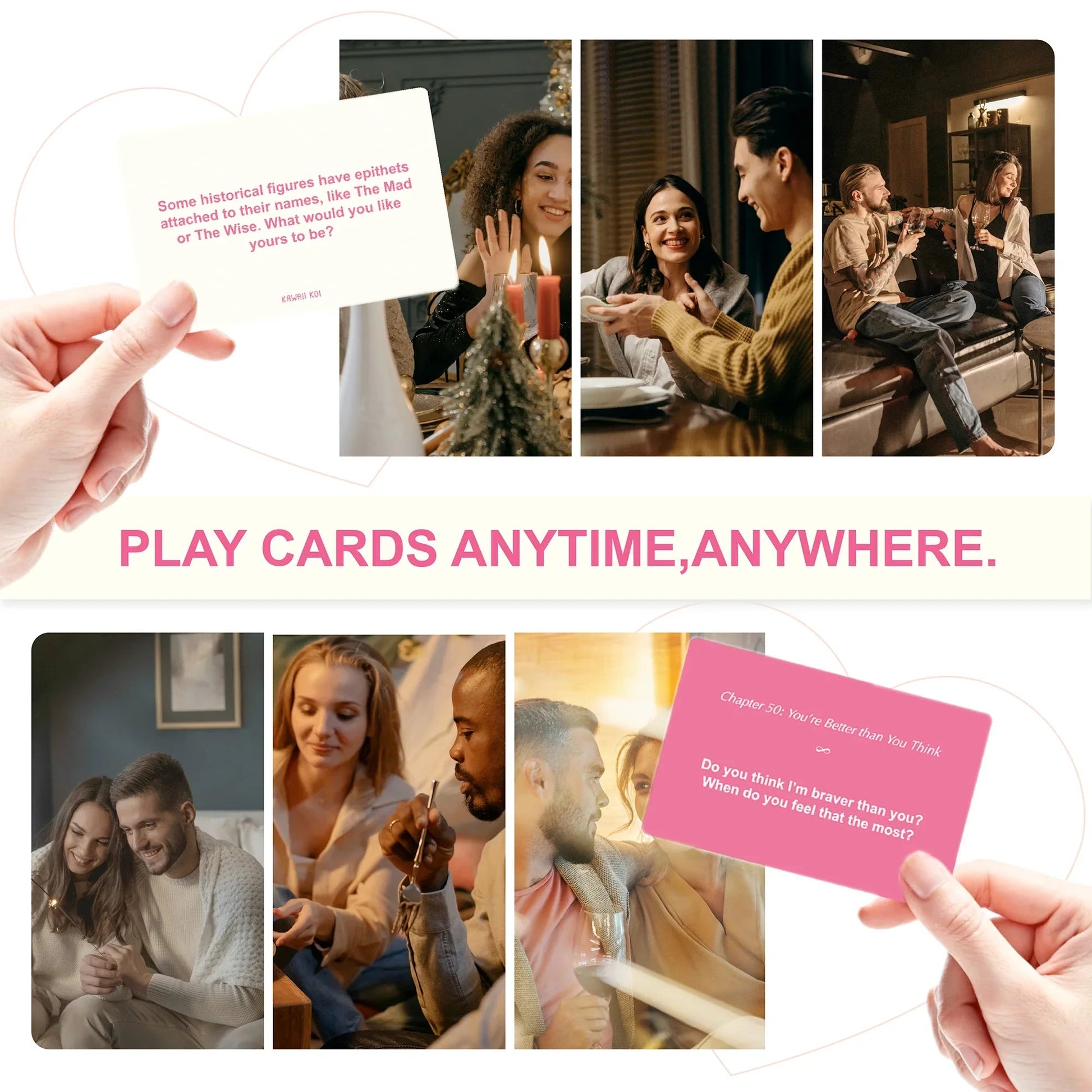 WE'RE CLOSER THAN WE THINK: A ROMANTIC CONVERSATION CARD GAME KAWAII KOI
