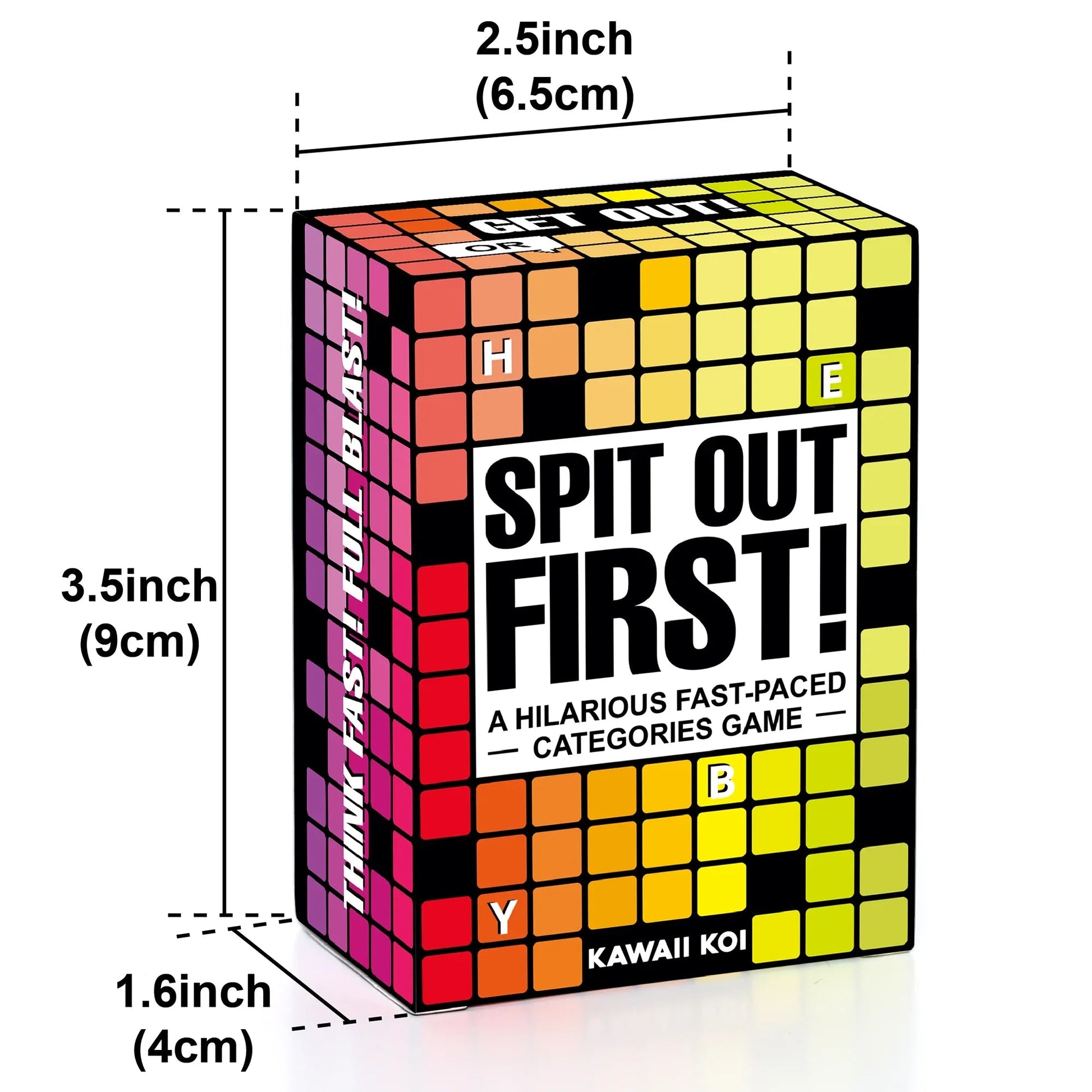 SPIT OUT FIRST: A HILARIOUS CATEGORIES CARD GAME KAWAII KOI